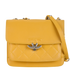 Half CC Flap Bag, &pound;1,500, Handbags, Yellow, Leather, Front view